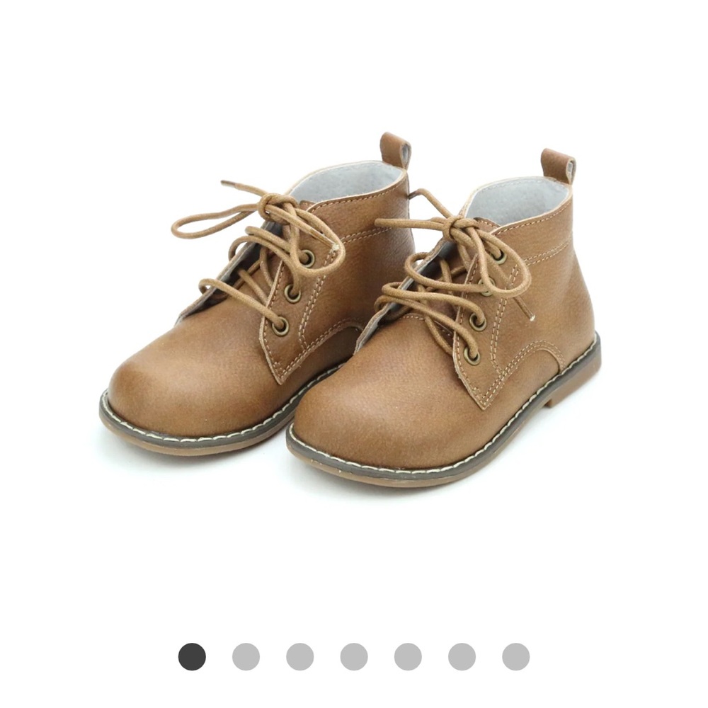 L’Amour Clio Brown Lace-Up Ankle Boots